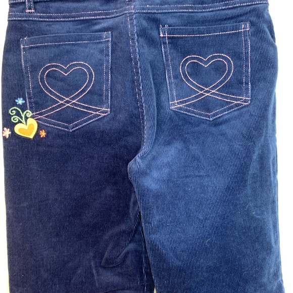 Hartstrings Corduroy w/ Floral Design Pants Sz 14 - Picture 9 of 16